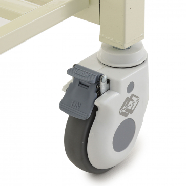 Кровать механическая Мед-Мос Е-8 (ММ-2024Д-06) ЛДСП (светлое дерево) с матрасом - 5